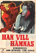 Han vill hämnas 1958 poster Howard Keel Anne Heywood Charles Crichton