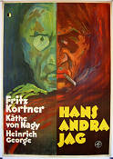 Hans andra jag 1930 poster Fritz Kortner Robert Wiene