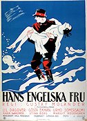 Hans engelska fru 1927 poster Gösta Ekman Gustaf Molander Affischkonstnär: Einar Nerman