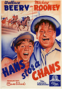 Hans stora chans 1938 poster Wallace Beery Mickey Rooney Arthur Hohl Sam Wood