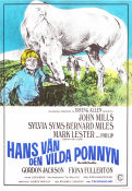 Hans vän den vilda ponnyn 1969 poster John Mills Gordon Jackson Sylvia Syms Mark Lester Richard C Sarafian Hästar