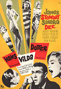 Hans vilda dotter 1963 poster James Stewart Sandra Dee Henry Koster