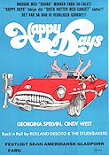 Happy Days 1975 poster Georgina Spelvin Cindy West Beau Buchanan Bilar och racing