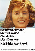 Här börjar äventyret 1965 poster Harriet Andersson Matti Oravisto Claude Titre Jörn Donner Filmbolag: Sandrews