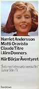 Här börjar äventyret 1965 poster Harriet Andersson Jörn Donner