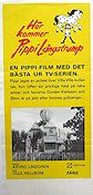 Här kommer Pippi Långstrump 1972 poster Inger Nilsson Beppe Wolgers Olle Hellbom Text: Astrid Lindgren Från TV