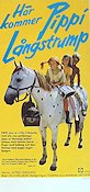Här kommer Pippi Långstrump 1972 poster Inger Nilsson Beppe Wolgers Olle Hellbom Text: Astrid Lindgren Från TV