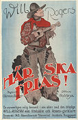 Här ska frias 1921 poster Will Rogers Sylvia Breamer Clarence G Badger