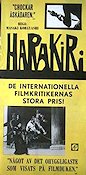Harakiri 1965 poster Masaki Kobayashi Kampsport Asien