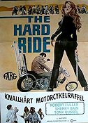 The Hard Ride 1971 poster Robert Fuller Sherry Bain Tony Russel Burt Topper Damer Motorcyklar