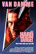 Hard Target 1993 poster Jean-Claude Van Damme Lance Henriksen Yancy Butler John Woo