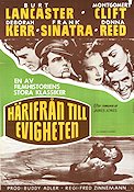 Härifrån till evigheten 1953 poster Burt Lancaster Montgomery Clift Deborah Kerr Frank Sinatra Fred Zinnemann Affischkonstnär: V Lipniunas Strand