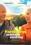 Harold Frys oväntade vandring 2023 poster Jim Broadbent Penelope Wilton Earl Cave Hettie Macdonald
