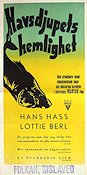Havsdjupets hemlighet 1954 poster Hans Hass Fiskar och hajar Dokumentärer