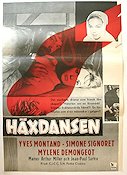 Häxdansen 1959 poster Yves Montand Simone Signoret