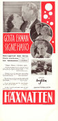 Häxnatten 1937 poster Gösta Ekman Signe Hasso Sture Lagerwall Ruth Stevens Schamyl Bauman