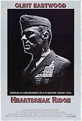 Heartbreak Ridge 1986 poster Marsha Mason Everett McGill Moses Gunn Clint Eastwood Krig