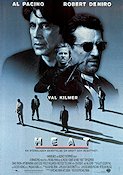Heat 1995 poster Al Pacino Val Kilmer Robert De Niro Jon Voight Michael Mann
