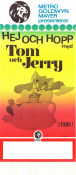 Hej och hopp med Tom och Jerry 1974 poster Mel Blanc Joseph Barbera Animerat Från TV
