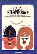 Heja Frankrike 1965 poster Robert Dhéry Diana Dors Konstaffischer