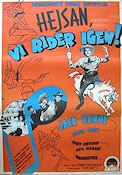 Hejsan vi rider igen 1940 poster Jack Benny Musikaler