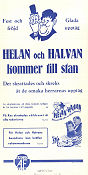 Helan och Halvan kommer till stan 1939 poster Helan och Halvan Laurel and Hardy