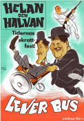 Helan och Halvan lever bus 1938 poster Laurel and Hardy John G Blystone