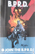 Hellboy BPRD Signed 2010 affisch Hitta mer: Comics Affischkonstnär: Mike Mignola