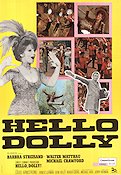 Hello Dolly! 1969 poster Barbra Streisand Walter Matthau Michael Crawford Louis Armstrong Gene Kelly Musikaler