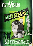 Helvetesön 1955 poster John Payne Phil Karlson Film Noir