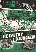 Helvetet i djungeln 1959 poster Stanley Baker Guy Rolfe Leo McKern Val Guest Filmbolag: Hammer Films Krig