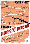 Hennes lilla majestät 1939 poster Sonja Wigert