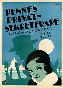 Hennes privatsekreterare 1931 poster Georg Alexander Dina Gralla Robert Wiene