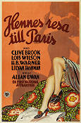 Hennes resa till Paris 1927 poster Clive Brooks Lois Wilson Allan Dwan