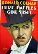Herr Raffles gör visit 1930 poster Ronald Colman