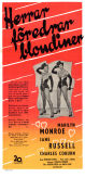 Herrar föredrar blondiner 1953 poster Marilyn Monroe Jane Russell Charles Coburn Howard Hawks Romantik Musikaler