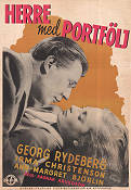 Herre med portfölj 1943 poster Georg Rydeberg Irma Christenson Ragnar Arvedson