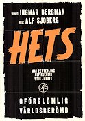 Hets 1944 poster Alf Kjellin Stig Järrel Mai Zetterling Alf Sjöberg Text: Ingmar Bergman Skola