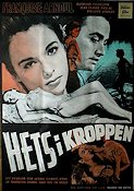 Hets i kroppen 1954 poster Francoise Arnoul