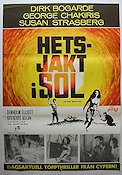 Hetsjakt i sol 1965 poster Dirk Bogarde Susan Strasberg