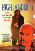 Highlander 2 1991 poster Christopher Lambert Sean Connery Virginia Madsen Russell Mulcahy