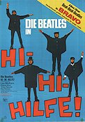 Hi-Hi-Hilfe 1965 poster Beatles John Lennon Paul McCartney George Harrison Richard Lester Rock och pop Musikaler