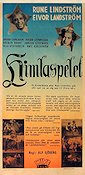 Himlaspelet 1942 poster Rune Lindström Erik Hell Gudrun Brost Alf Sjöberg