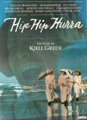Hip Hip Hurra! 1987 poster Stellan Skarsgård Lene Bröndum Pia Vieth Kjell Grede Strand Danmark