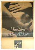 Hiroshima min älskade 1959 poster Emmanuelle Riva Eiji Okada Alain Resnais Asien