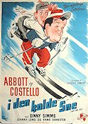 Hit the Ice 1948 poster Abbott and Costello Vintersport