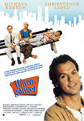 Hjärngänget 1989 poster Michael Keaton Christopher Lloyd Peter Boyle Howard Zieff