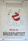 Rösta på Högerpartiet 1960 affisch Hitta mer: Högerpartiet