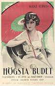 Högsta budet 1921 poster Madge Kennedy Lionel Atwill Wallace Worsley