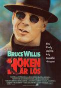 Höken är lös 1991 poster Bruce Willis Danny Aiello Andie MacDowell Michael Lehmann Glasögon